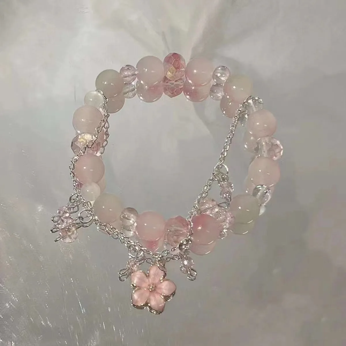 New Fashion Y2K Sweet Cherry Blossom Bracelet For Women Exquisite