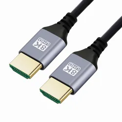 Ultra - Thin High - Speed 8K UHD HDMI Cable - 0.5m, 48Gbps, EARC, HDR - 0.5m (8K Black Cable)