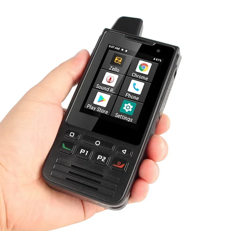 UNIWA F60 IP68 방수 2.8인치 NFC 및 SOS 버튼 안드로이드 POC 젤로 라디오 4G SIM 카드 무전기