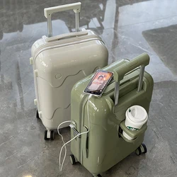 Ice cream Suitcase Universal wheel pull rod box Light boarding student suitcase Travel box 20