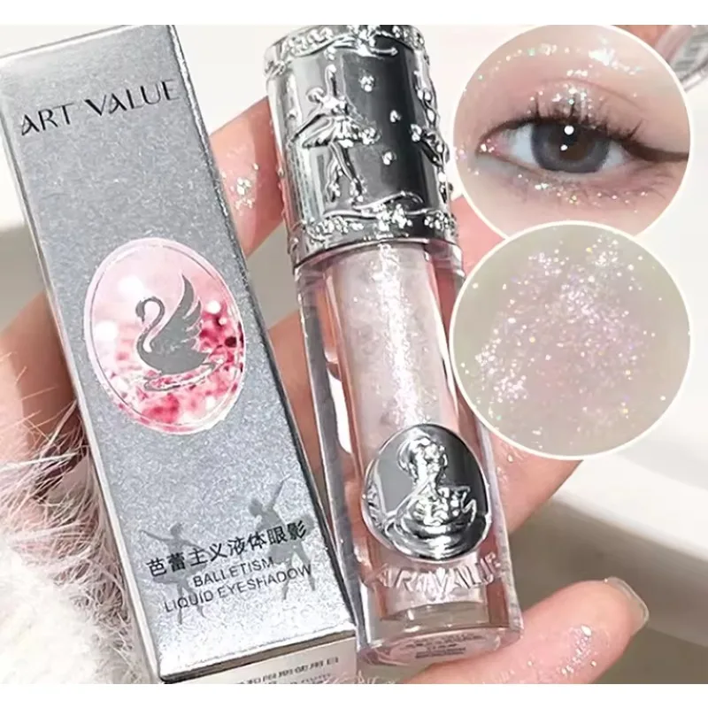 Liquid Eyeshadow Liquid Fine Shimmer High Light delicate everything with influencer woman eye makeup eye shadow