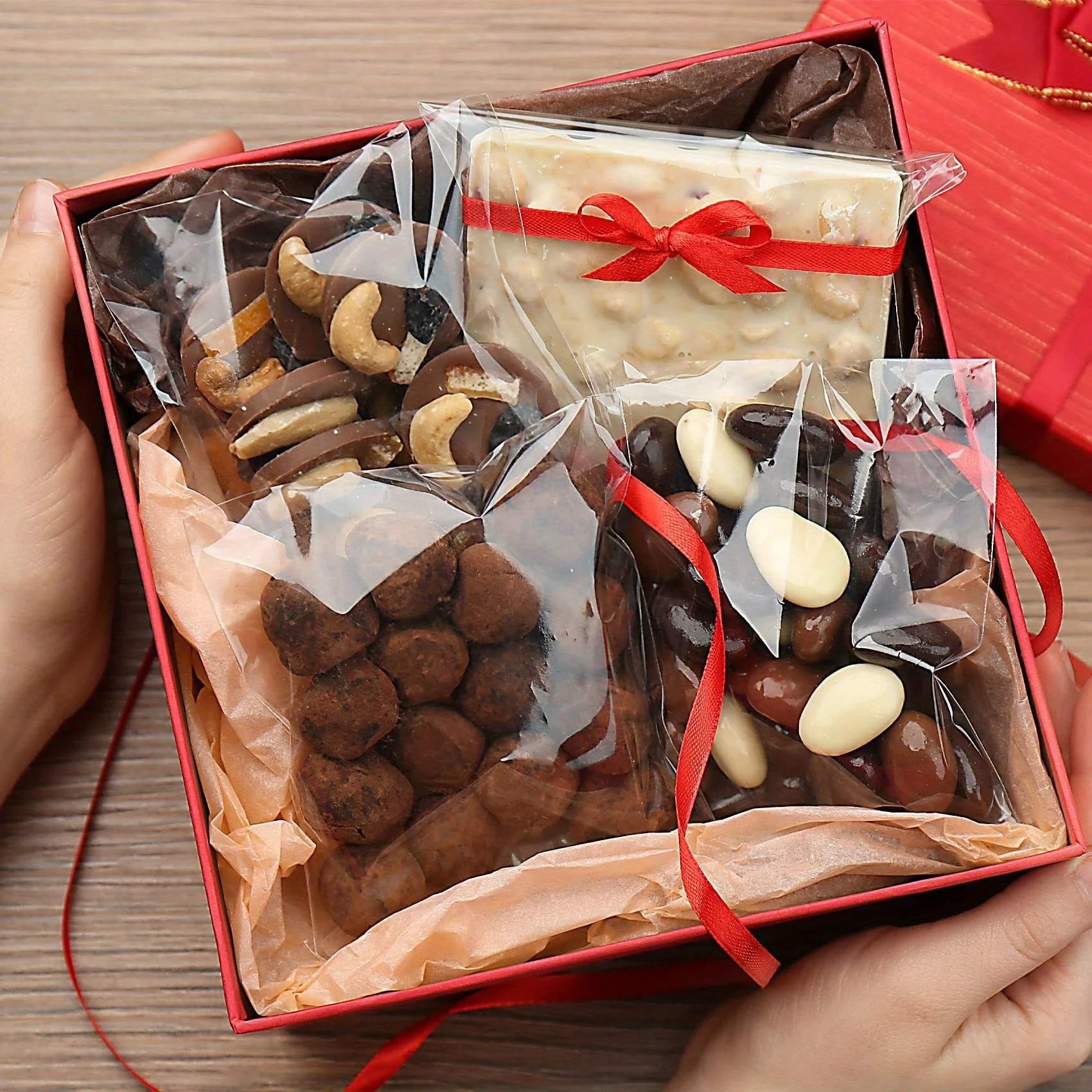 DIY-24H Sacchetti Di Carta Kraft Marrone: 5 Dimensioni, Ecologici E Per Alimenti, Ideali Per Pane, Biscotti, Regali E Fai Da Te