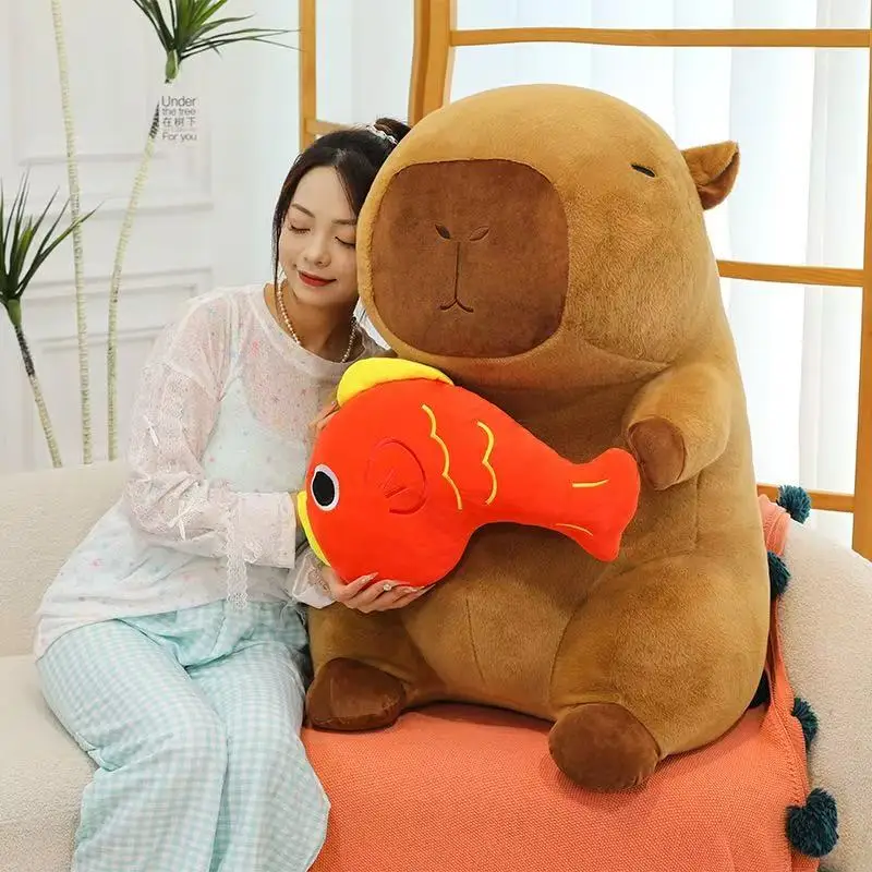 Kawaii Transform Backpack Capybara Plush Doll Pillow Pentant Turtle Shell Oyster Bee Capybara Plush Toy Gift For Boys And Girls