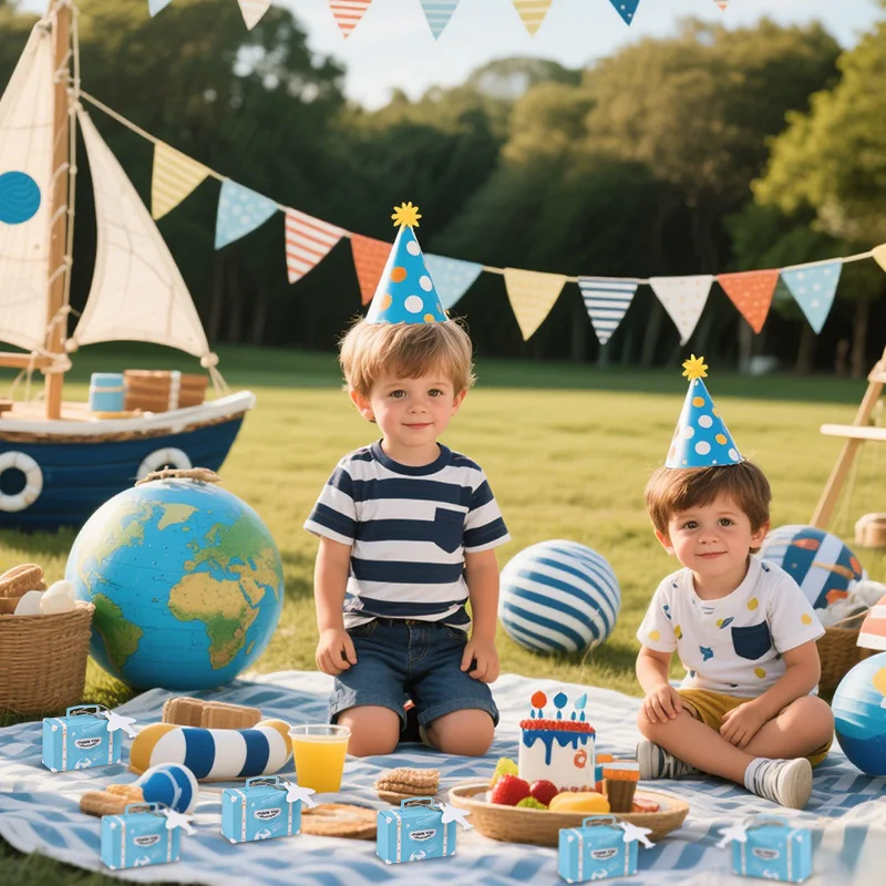 10/20Pcs Suitcase Gift Box Candy Chocolate Packing Box Kids Bithday Party Decor Supplies Travel Theme Wedding Baby Shower Favors