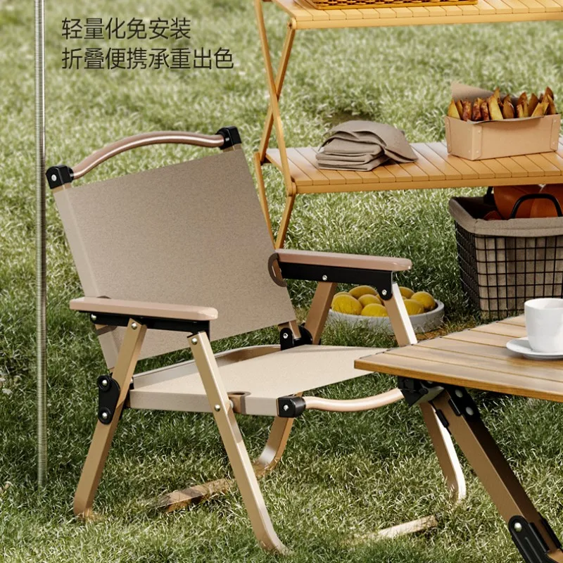 Camping Chair Portable Tourist Folding Chair Fishing Beach Outdoor Furniture Light iron pipe Oxford Fabric