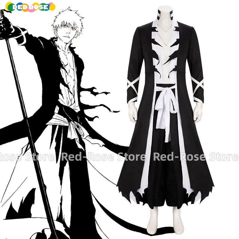 

Anime Bleach Thousand Year Blood War Arc Ichigo Kurosaki B Cosplay Costume Halloween Christmas Any Size