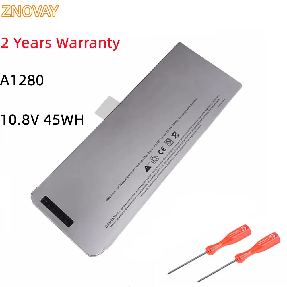 

New A1280 10.8V 45WH Laptop Battery For Apple MacBook 13" A1278 (2008 Version) MB466LL/A MB467LL/A MB466 MB771LLA MB771J/A MB771