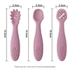 Free Personalized Name Or Logo Baby Feeding Spoons Set Toddler Training Weaning Sticky Spoon Tableware Baby Shower Gifts 4