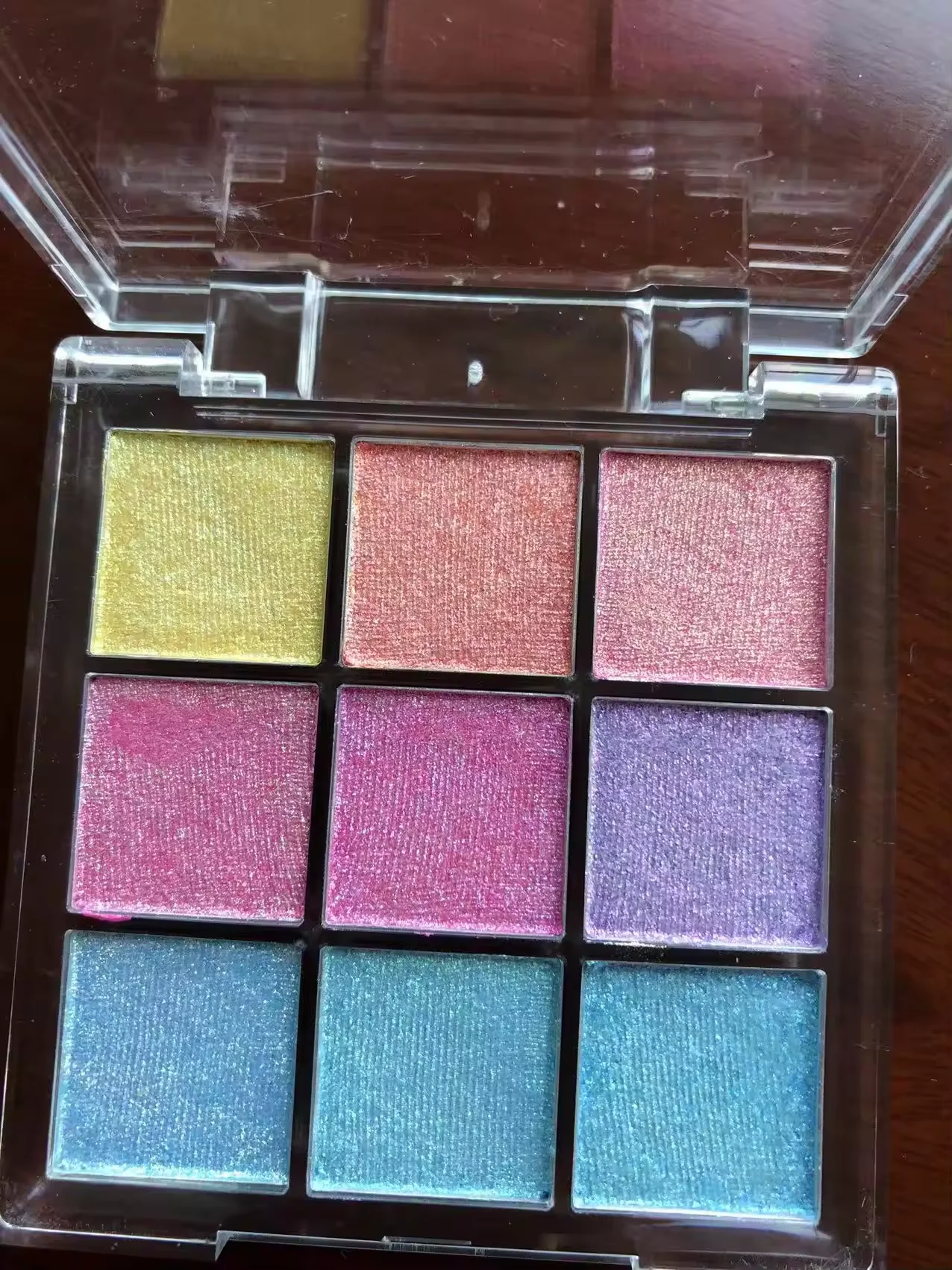 Multi-chrome 9 color eyeshadow palette Perfect Color Shifting High Pigment duochrome multichrome High-end