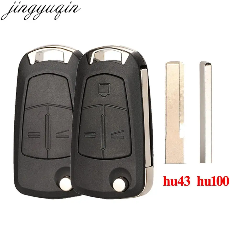 Chave remota do carro de Jingyuqin-aleta, 433MHz, PCF7941, 7946 para Opel, Vauxhall, Astra H 2004-2009, Zafira B 2005-2013, Corsa D, Vectra C 2, 3B