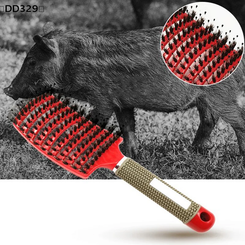 Luxurious Scalp Massaging Hairbrush for Effortless Detangling and Styling