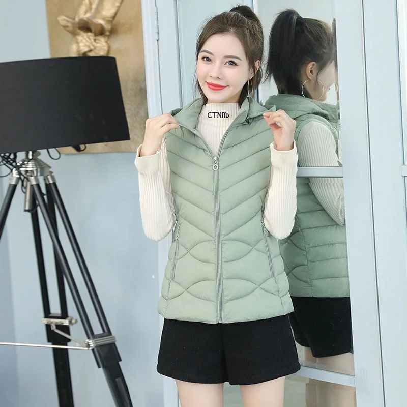Sleeveless Vests Jackets Female Winter 2025 Coat Korean Style
