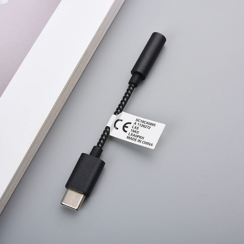 모토로라 USB 타입 C - 3.5mm AUX 어댑터 3.5 잭 DAC 오디오 이어폰 케이블 (모토 엣지 70, 60, 레이저 50 울트라, S50, S30 프로, G77 호환)