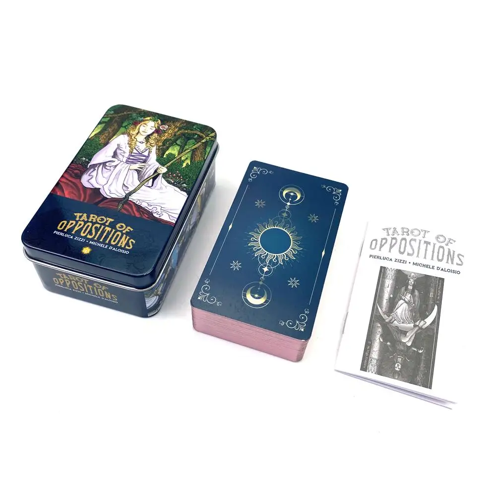 

New Metal Box Knight Tarot Multiplayer Entertainment Family Party Game High Quality Desktop Game with Paper Instructions