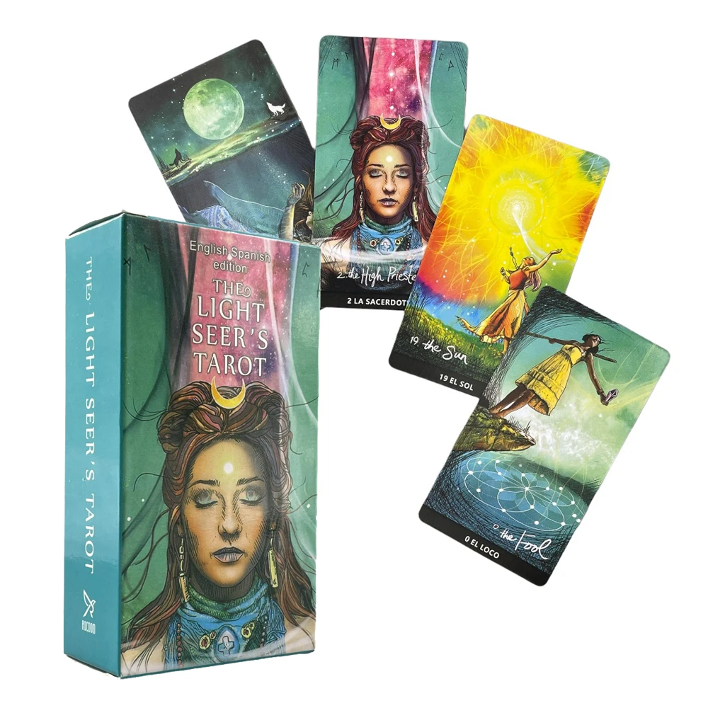 Tarot Deck in Spanish Divination Cards for Beginners with Guidebook Board Games Astrology