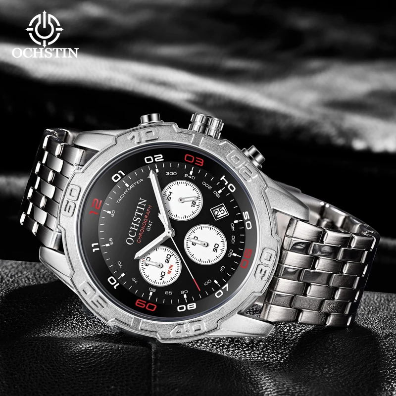 OCHSTIN Vintage High-end Waterproof Wristwatch Multifunction Quartz Movement Hot Model Pilot Series 2024 Men's Quartz Watch