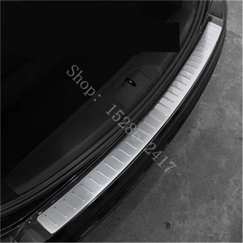 

Для VW Volkswagen Sharan 2012 2013 ~ 2018 автомобильные аксессуары из нержавеющей стали протектор для заднего бампера порог багажника протектор Крышка отделка