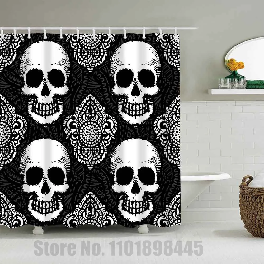 Uiiooazy Halloween Duschvorhang – Blutige Hände Design – Wasserdicht, 183 X 183 Cm – Mit Haken
