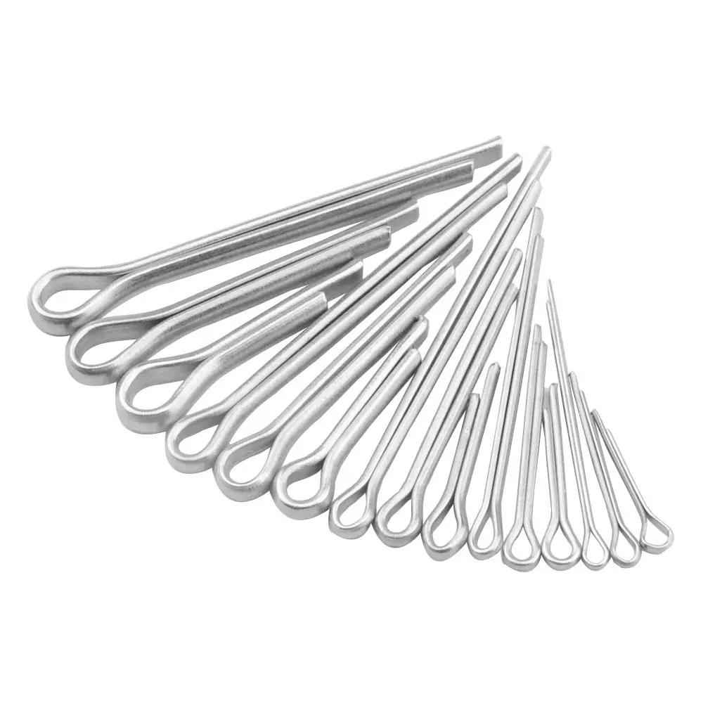 Aço inoxidável Split Pin, 304 Algodão Pin, Apito Hairpin, U-pin, M1-M8, 5 Pcs, 10 Pcs, 25 Pcs, 50Pcs