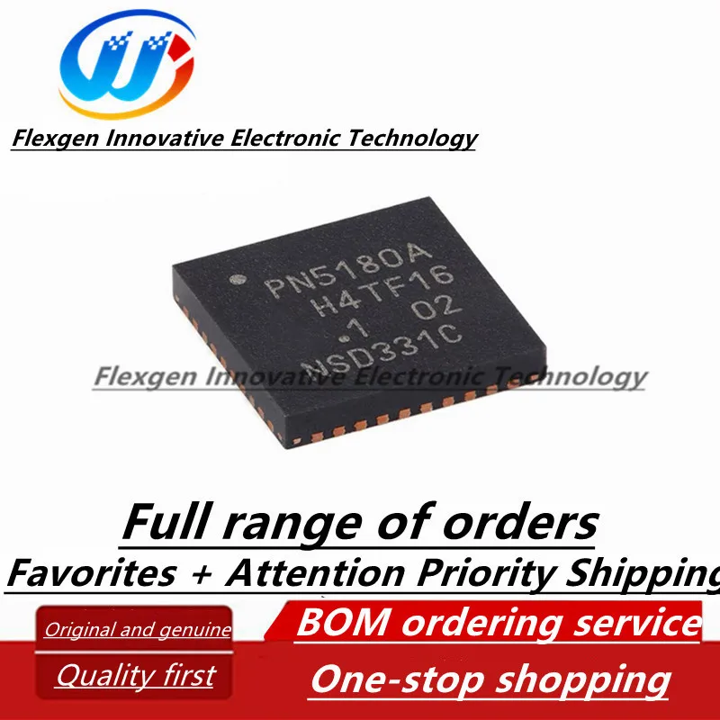 

(5pcs) PN5180A0HN/C3E HVQFN-40 in package Silk screen: PN5180A RF card chip