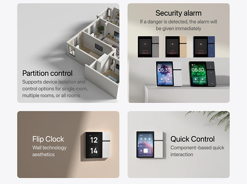 All-new 3.5 inch Tuya Smart Home Control Panel Built-in IR and BLE Mesh Gateway