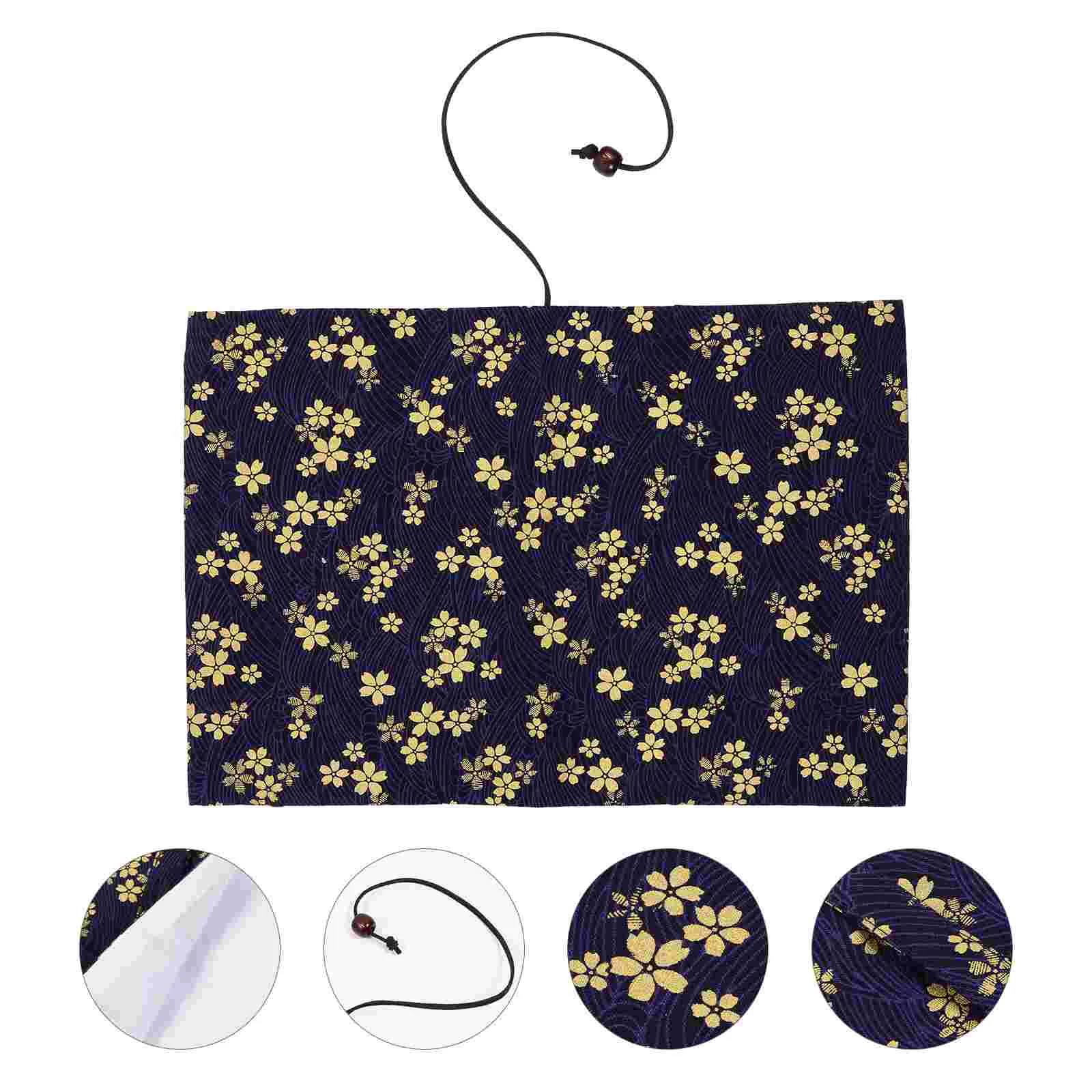 

1pc Gold Stamping Book Cover Cherry Blossoms Pattern Diary Book Cloth Cover