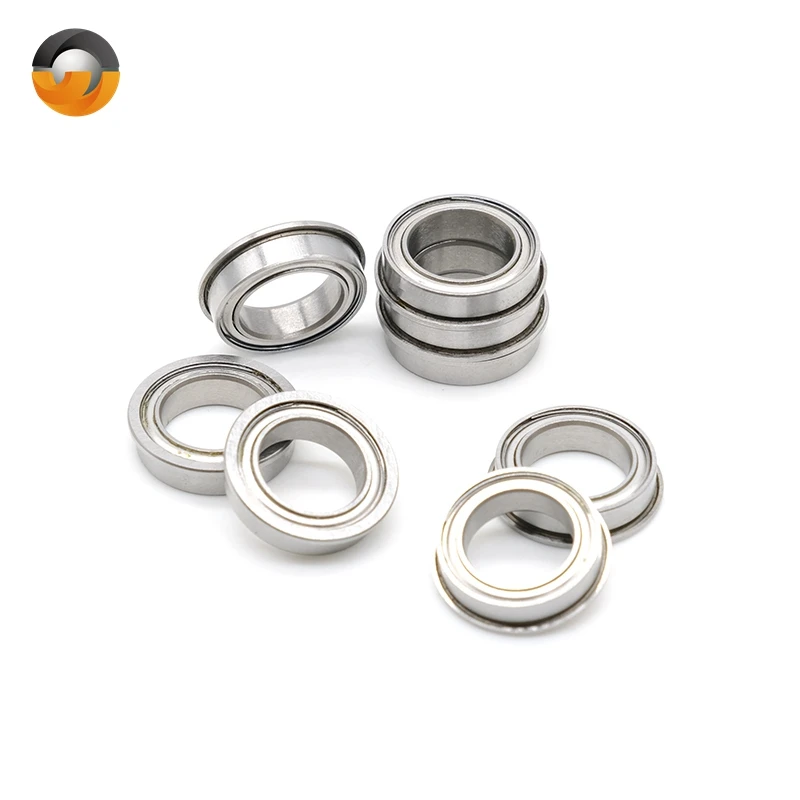 Rolamento de Flange com Sulco Profundo Blindado Duplo Rolamentos de Esferas Flangeadas Abec7 F6700zz 10x15x4 mm 10 Pcs