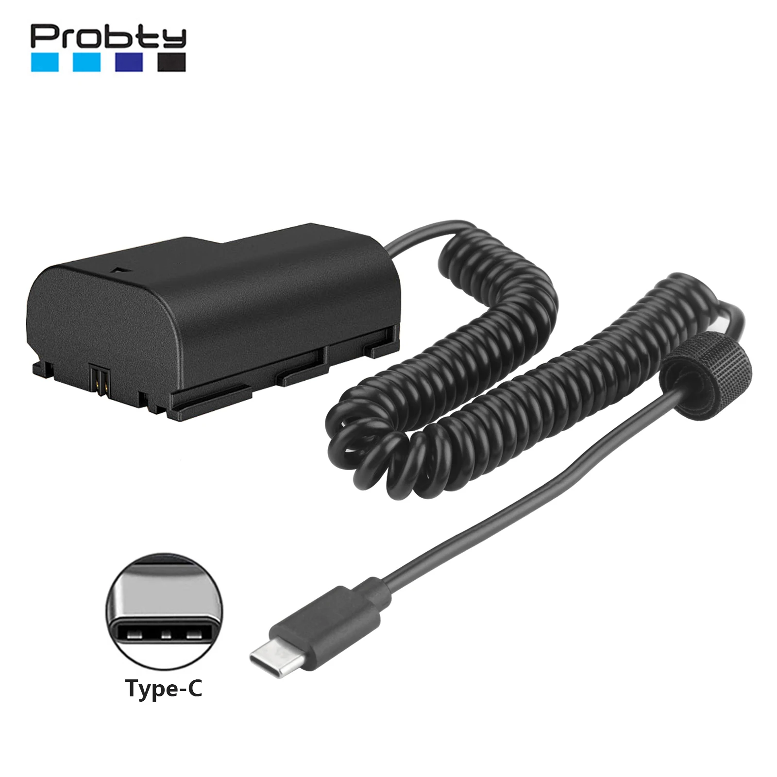 Alimentatore Fittizio LP-E6N Con Adattatore USB-C Per Canon 5D, 6D, 7D, 80D, 90D, R5, R6, R7 – Alimentazione Continua Esterna