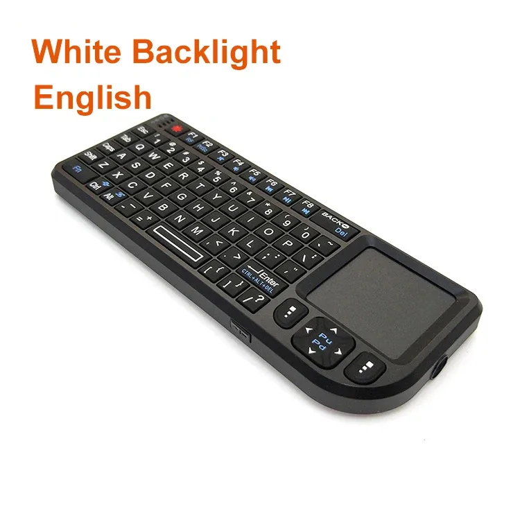 Compact Wireless Backlit Touchpad Keyboard with USB Rechargeable Air Mouse