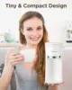 Mini Coffee Maker Single Serve, Instant One Cup for K Cup & Ground Coffee, 6 to 12 Oz Brew Sizes, Capsule Coffee Machine, White 6