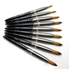Aokitec Kolinsky Acrylic Nail BrushBlack UV Polish Nail Art Extension Pen Drawing Brushes Modle 08-22/06-14 6