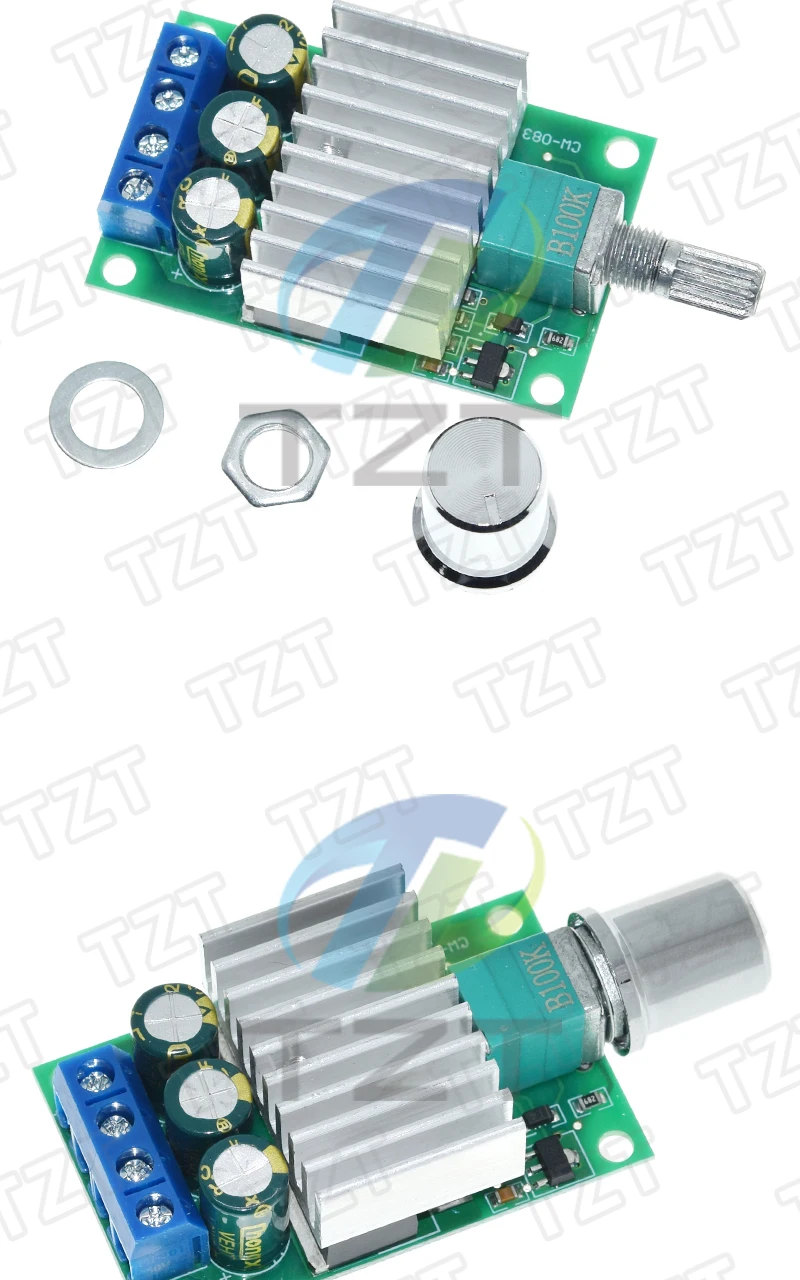 10A 12V-30V PWM DC Motor Drehzahlregler 12V 24V Einstellbarer Drehzahlregler Dimmer Steuerschalter für Lüftermotor LED-Licht – Detail 4