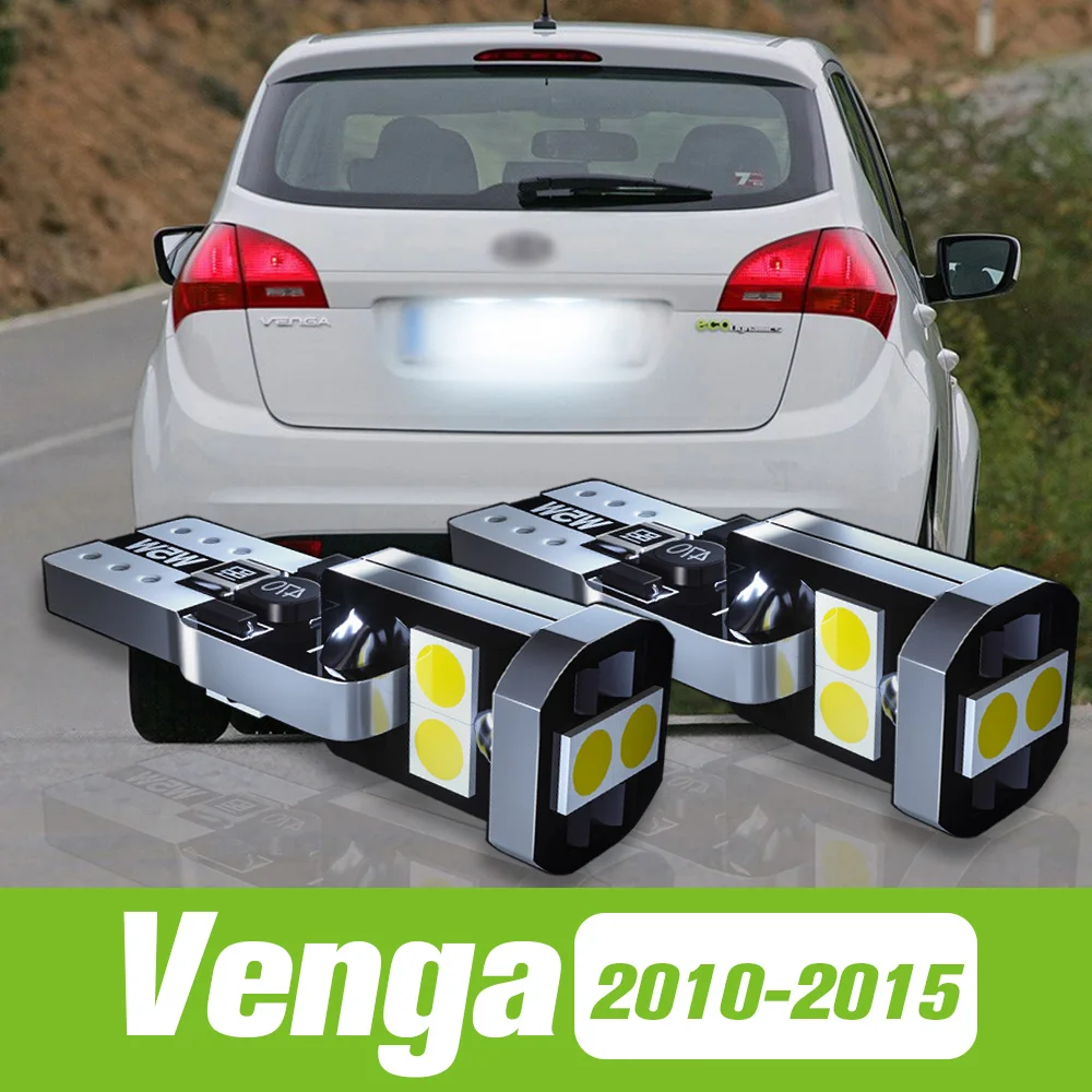 2pcs For Kia Venga 2010 2015 LED License Plate Light 2011 2012 2013