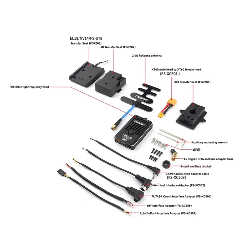 FLYSKY FRM303 2.4Ghz High-Frequency Module For Various Remote Controls, Enhanced Signal Stability