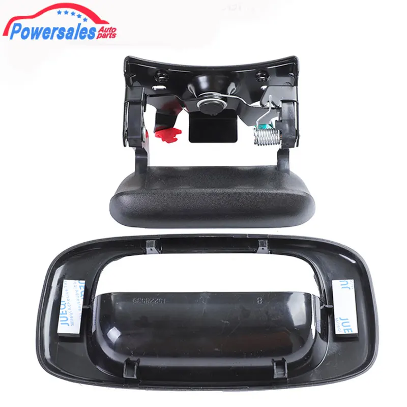 Rear Outside Tailgate Lift Gate Door Handle & Bezel For GMC Sierra Chevrolet Silverado 1500 2500