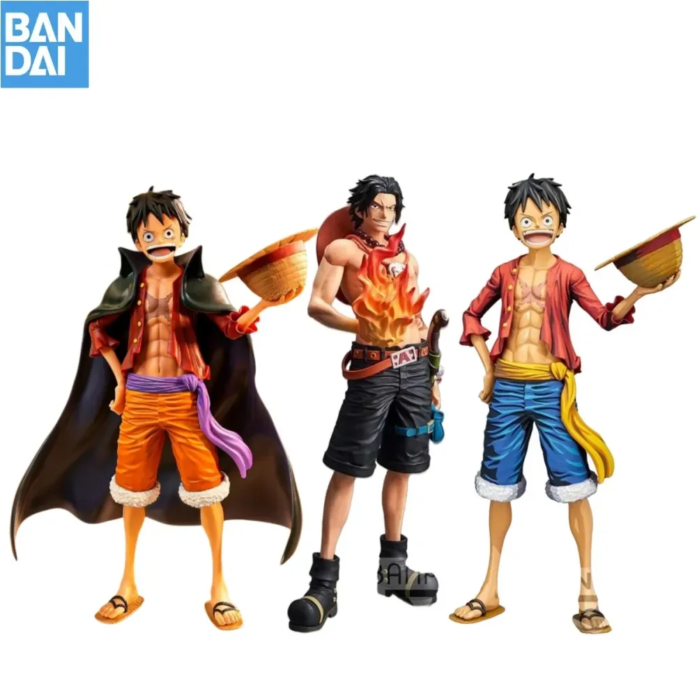 

Bandai Original 100% Glamours One Piece Portgas D Ace Monkey D. Luffy Nami Grandista Nero Anime Figure Collection Boy Toys Gift