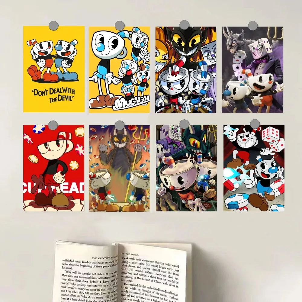 Simpatico Gioco Cuphead Poster Canvas Hd Print Personalizzato Wall Art Pittura Personalizzata