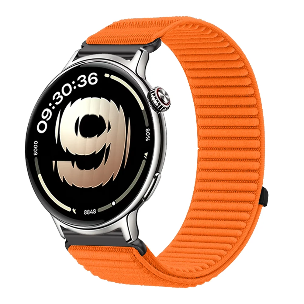 Braided Nylon Breathable Strap, Adjustable 18/20/22mm Band