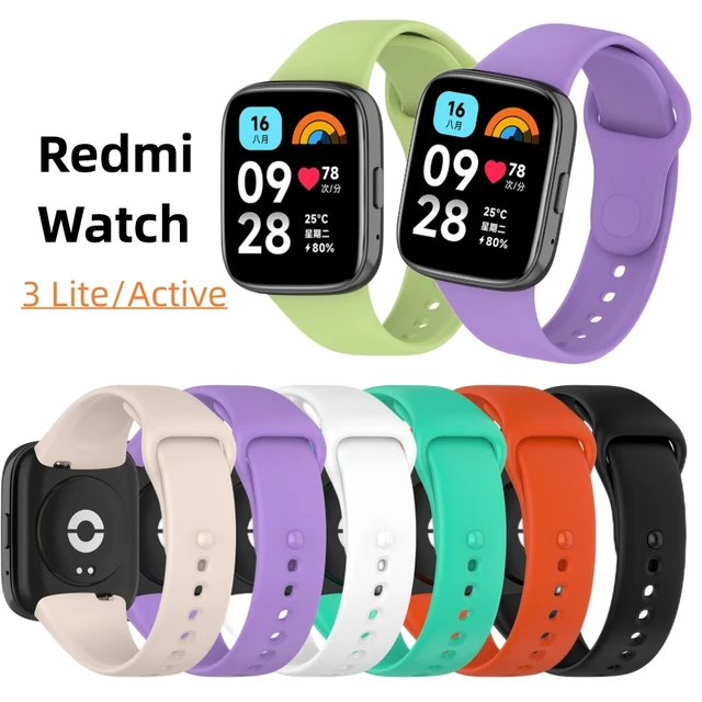 Official same Bracelet For Xiaomi Redmi Watch 3 Active Smart Watch  Replacement Silicone Strap For Redmi Watch3 Lite Wristbands - AliExpress