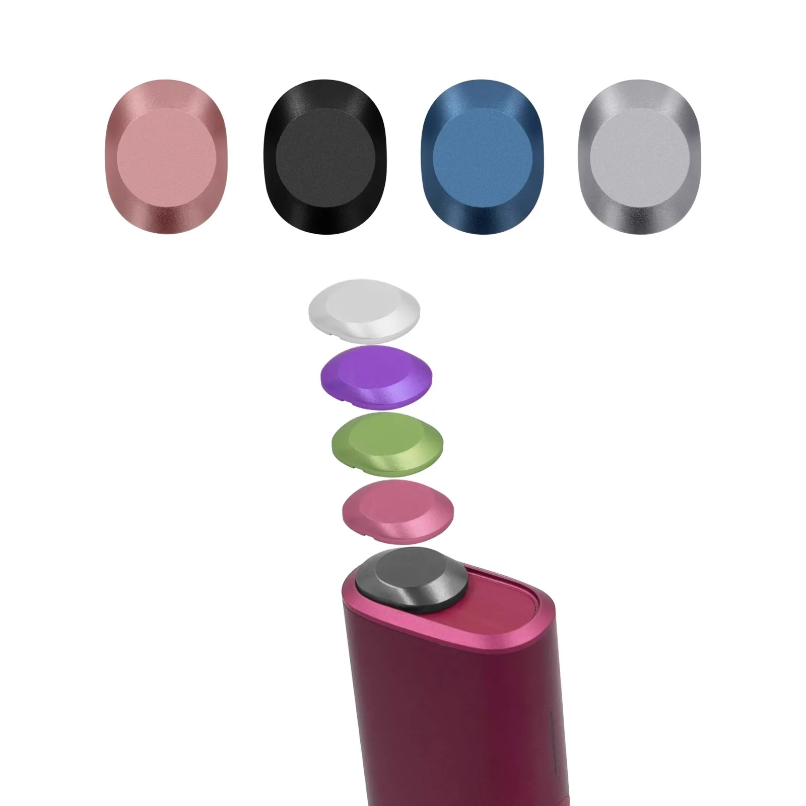 1pc, Top Cap, Shell, Replaceable Top Cap For IQOS ILUMA One Case Colorful Ring Decoration Iluma one Smoking Accessories