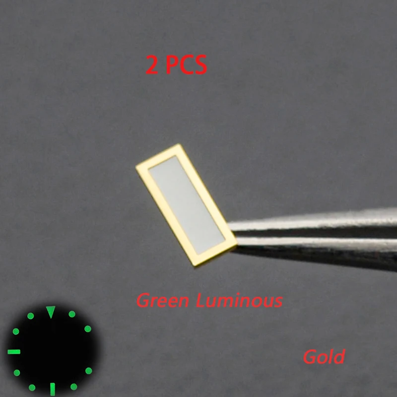 Luminous Blue-Green Watch Dial with Hour Markers - Men's Aftermarket Accessory Replacement