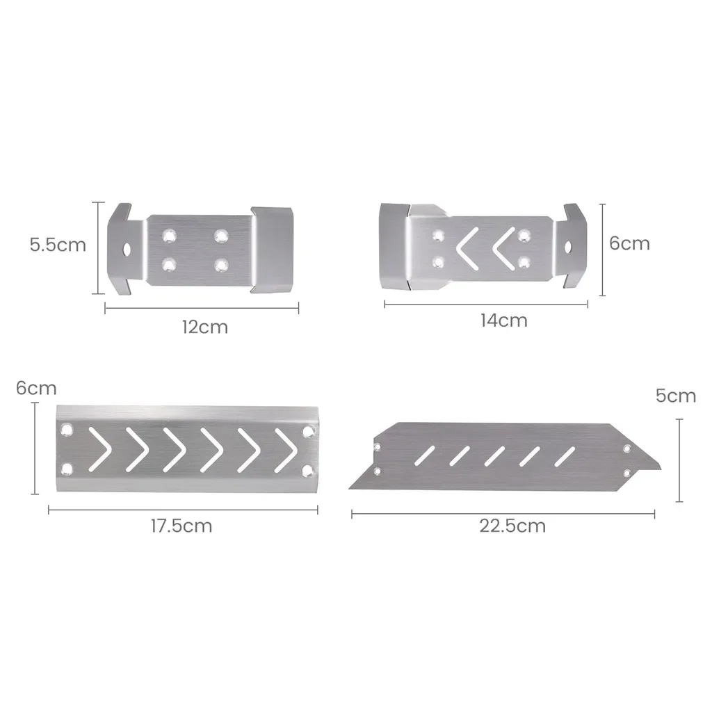 GoolRC Stainless Steel Chassis Protection Plate for 1/10 TRXS MAXX RC Car Remote Control Parts