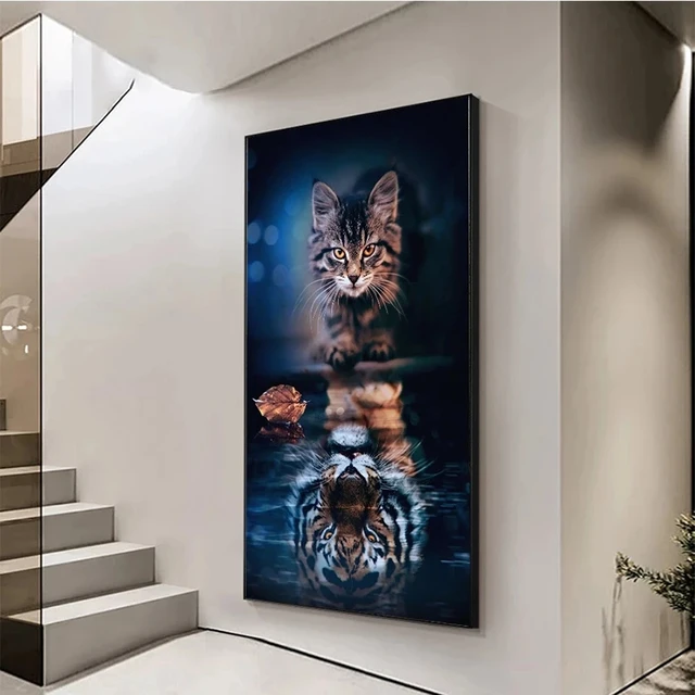 New Arrival 2023 5D Diamond Painting Large Size Tiger Full Round Square  Drill Mosaic Picture Big Cat Handicraft Embroidery H147