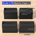 Black Rect.XL 4pcs