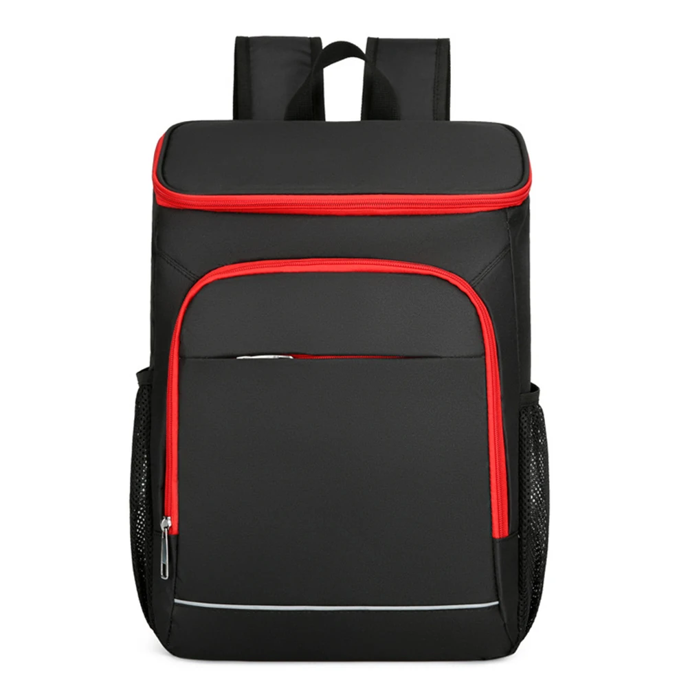 black with red