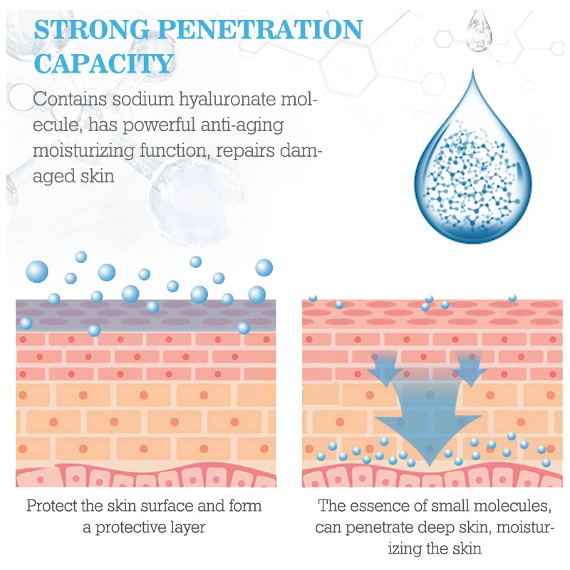 Snail Caviar Hyaluronic Acid Serum For Face Care Beauy Firming Hydrating Brightening Moisturizing Facial Serum Skin Care 3