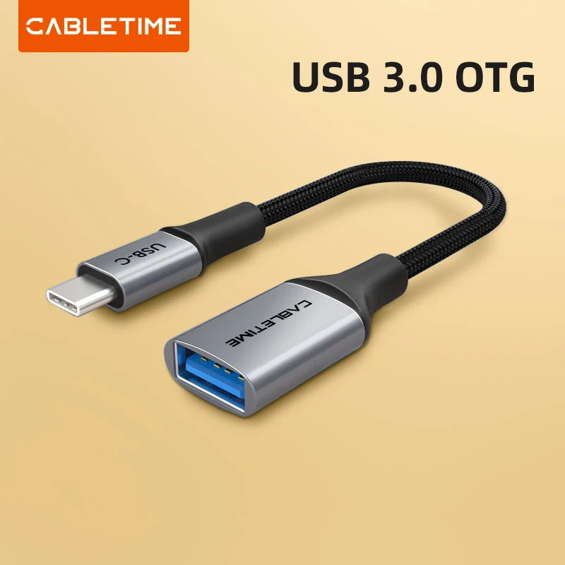 Adaptateur Otg Usb-C 3.1 Type C Mâle Vers Usb 3.0 Type A Femelle Câble R 