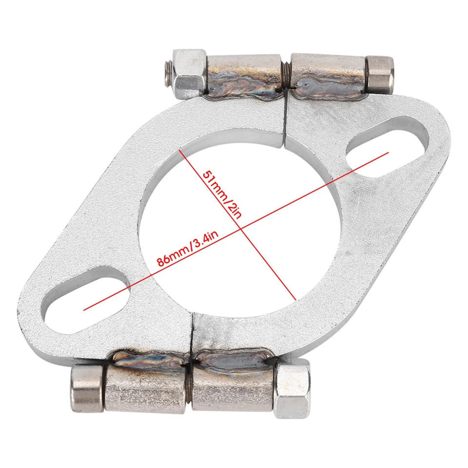 Eosnow Kit Di Collegamento Flangia Di Scarico Da 2 Bulloni Da 3 Pollici In Lega Metallica Universale Per Collettori Catback Downpipe 85387206 - Foto 11