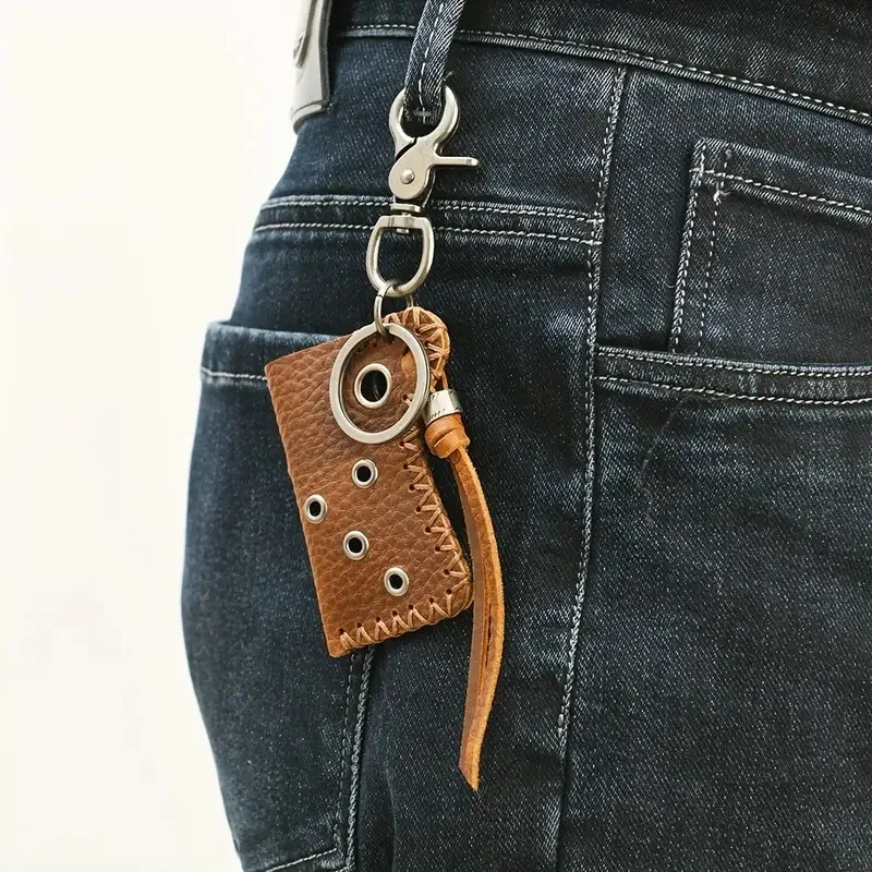 Creative personalized lighter PU leather case Retro street lighter leather case Waist bag accessory