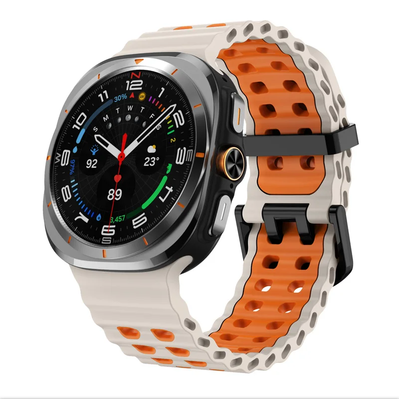 Silicone Sports Band for 47mm Smartwatch - No Gap Design, Unisex Strap